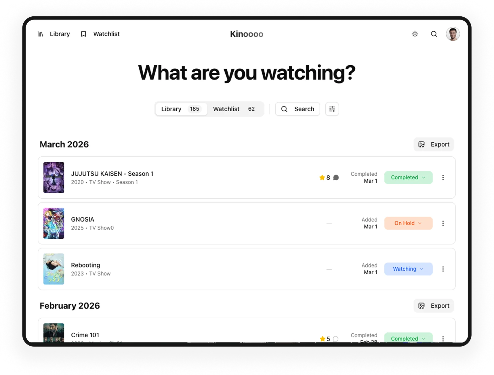 Movie Tracking App — image 2